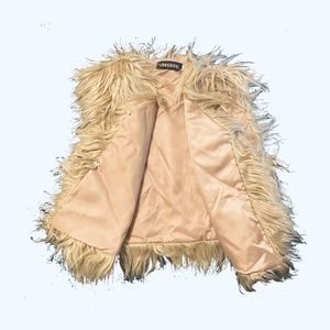 Lanshifei faux fur fall fashion vest